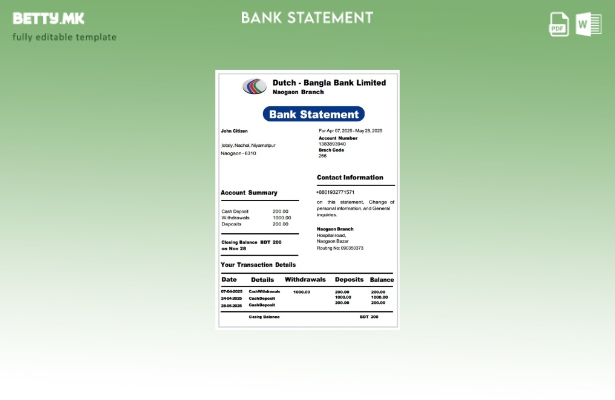 модерен стил Бангладеш Холандска банка Бангла со ограничен број зборови